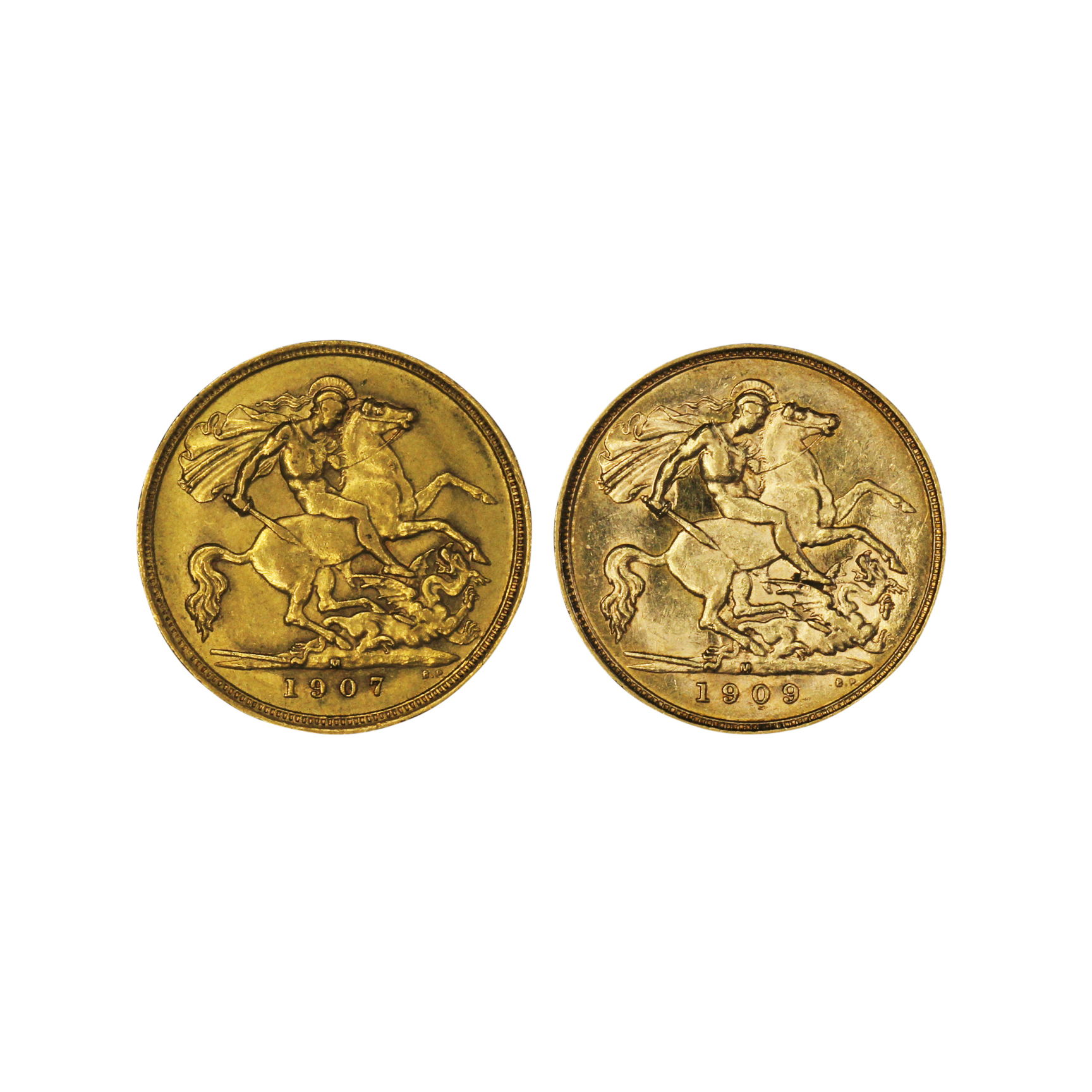 1229. · Group, Edward VII, Half Sovereign, VF