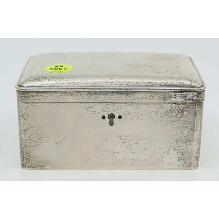 Antique Austrian Hallmarked Silver Table Box 5'' - 379 Grams