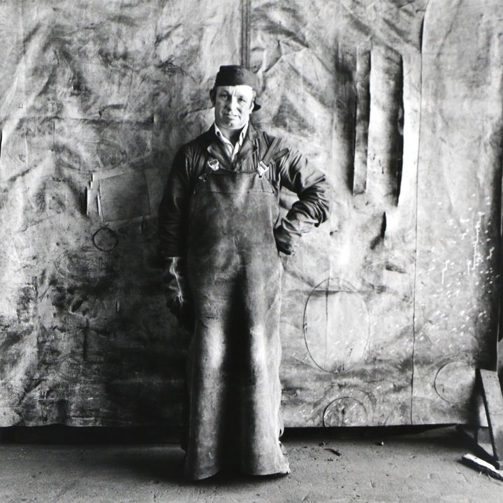 Glenn Busch, 'Malcolm Greaves: Welder, New Zealand Railways from the series 'Working Men' '