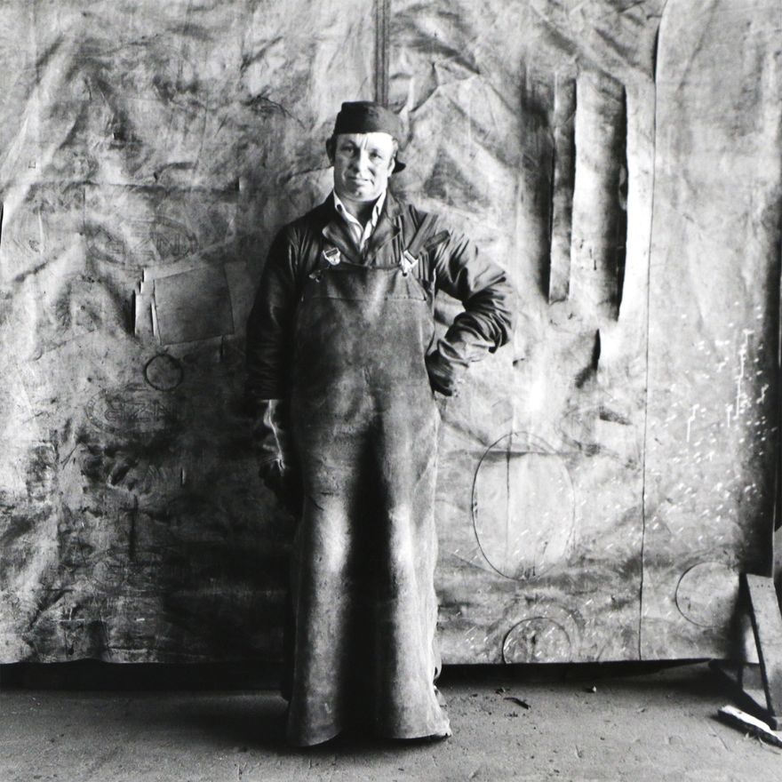 Glenn Busch, 'Malcolm Greaves: Welder, New Zealand Railways from the series 'Working Men' '