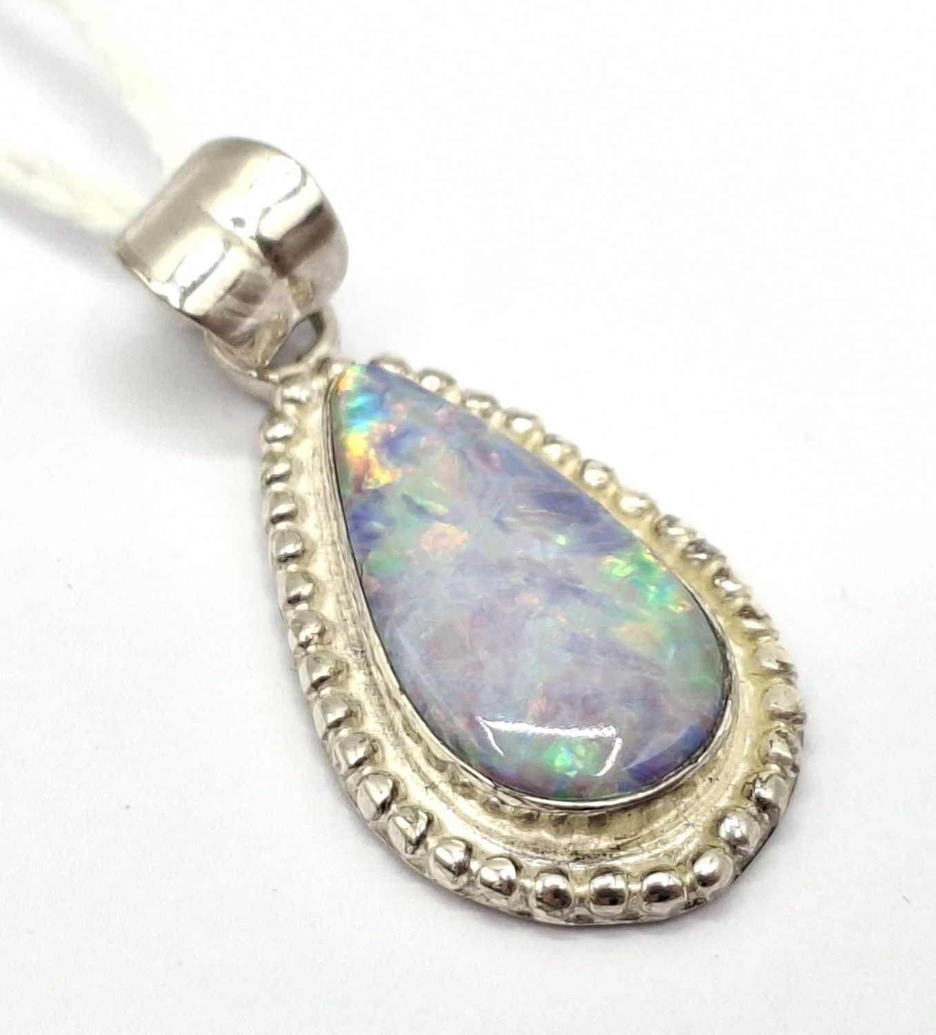 Silver And Opal Pendant
