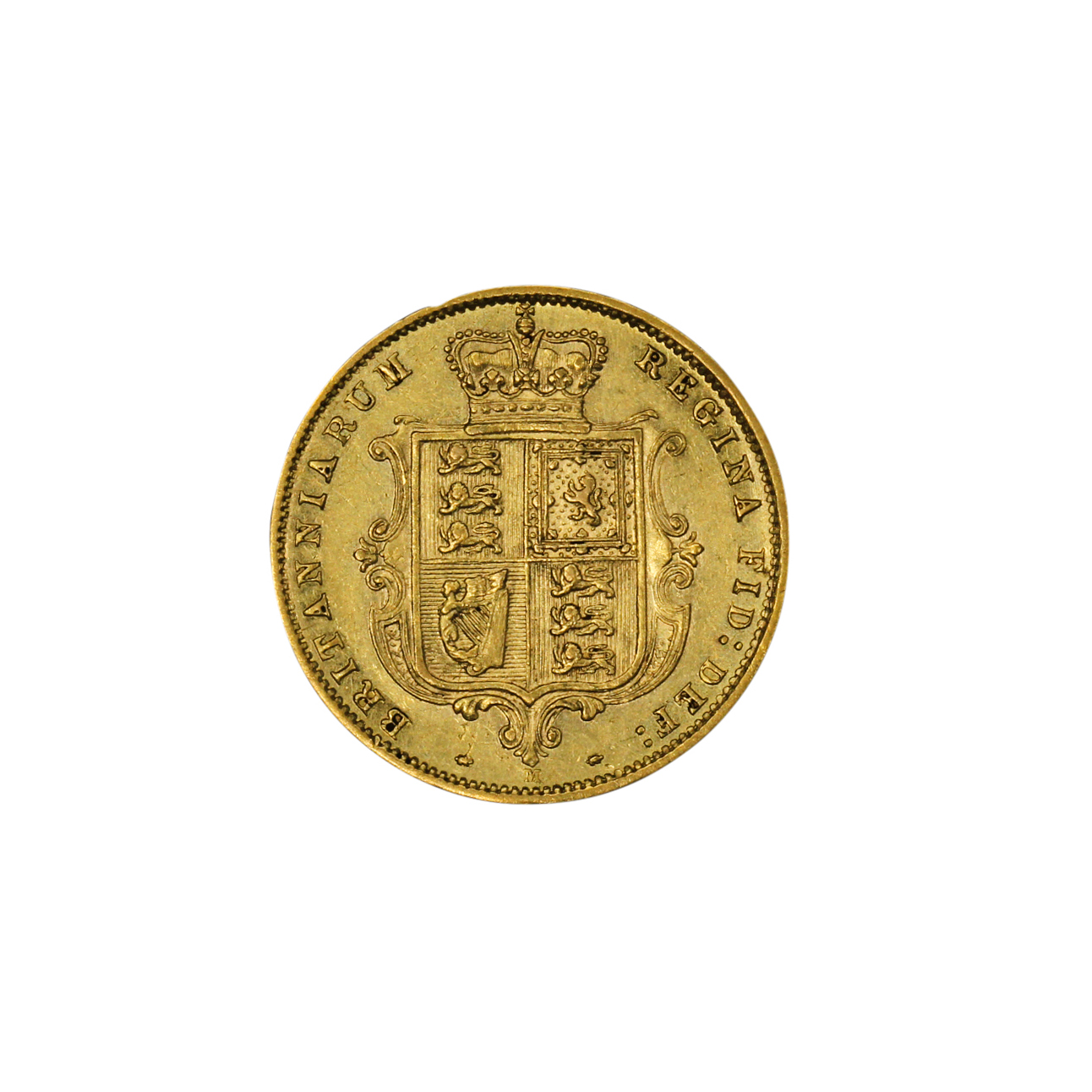 1192. · Victoria, Half Sovereign, 1884-M, VF