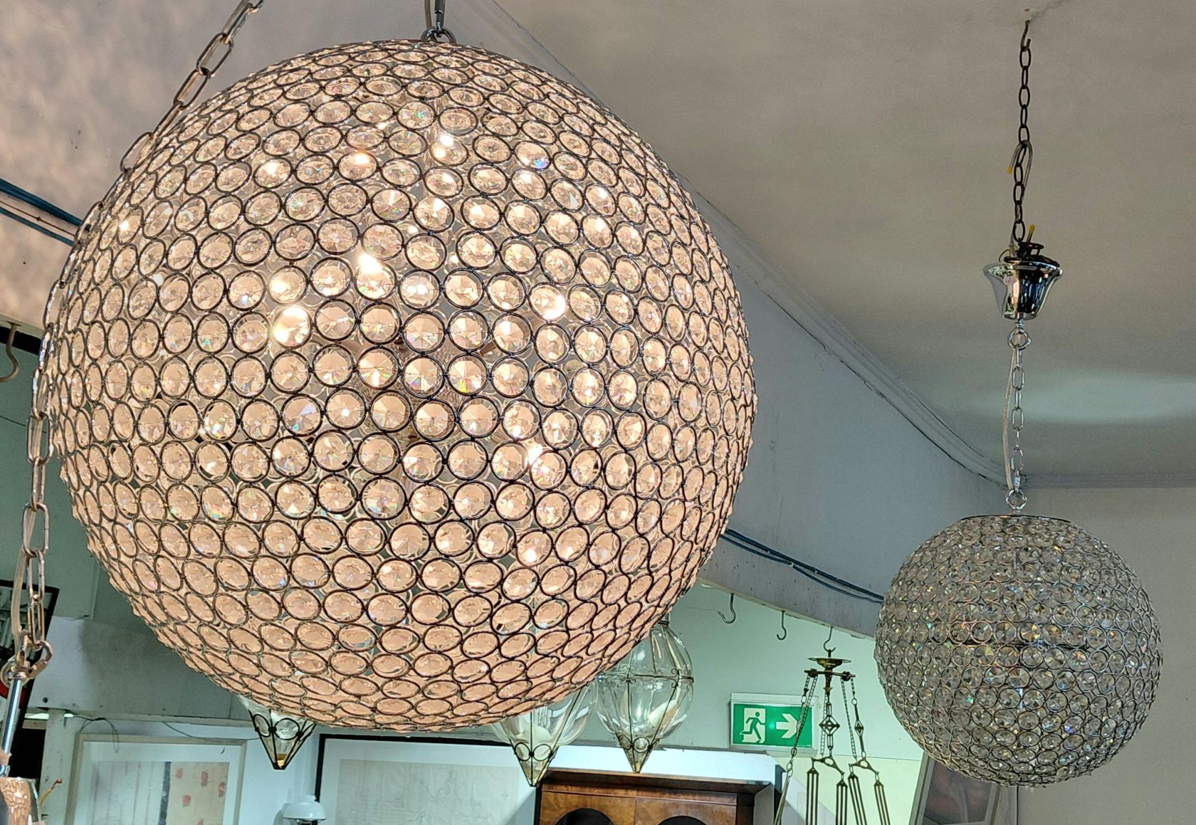 137 · GLOBE CHANDELIERS