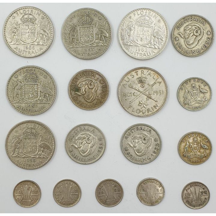 Aus. Silver Coins (x17)