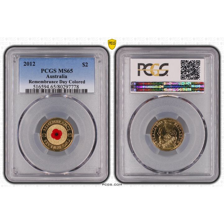 Elizabeth II, Two Dollar, 2012 MS65