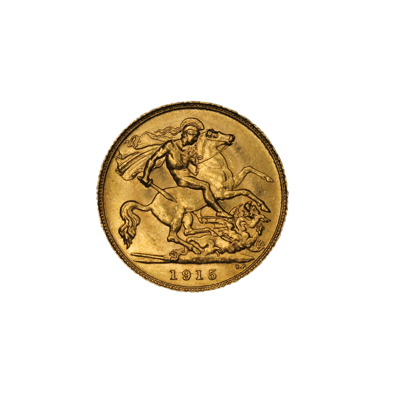 1279. · George V, Half Sovereign, 1915-P, UNC