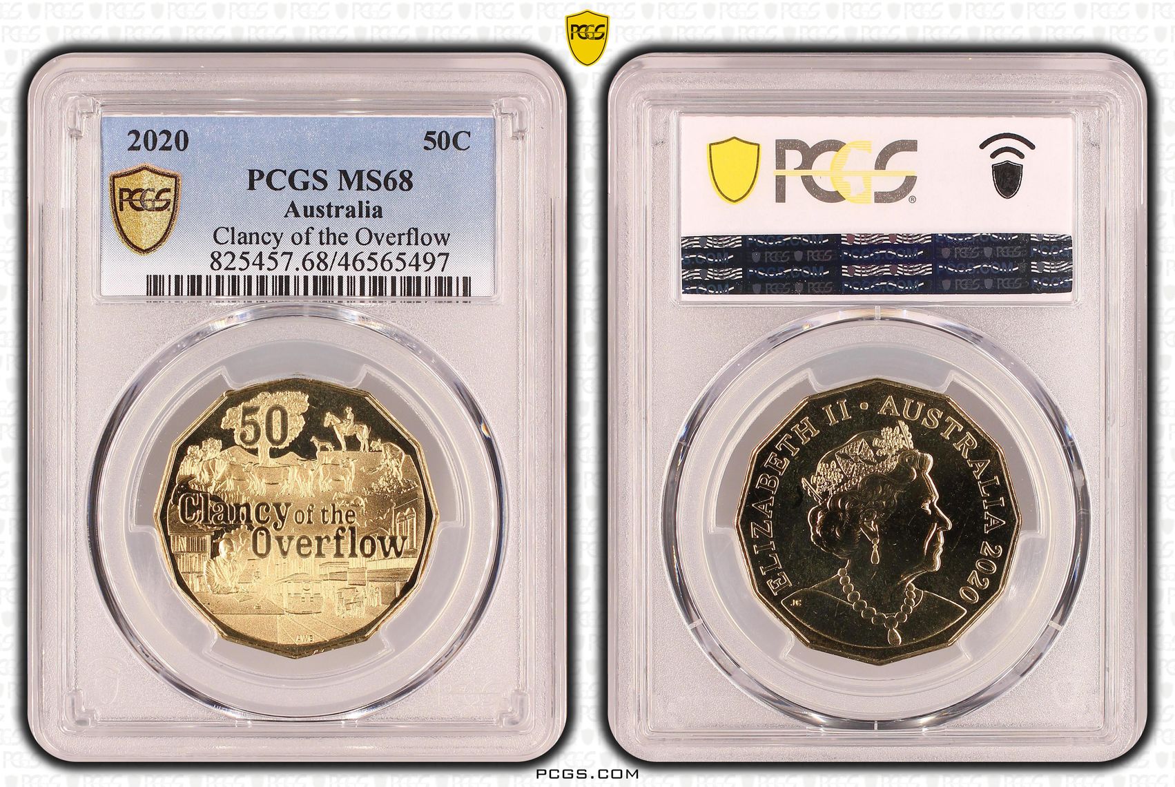 360 · Clancy of the Overflow, Fifty Cent, 2020, PCGS MS68