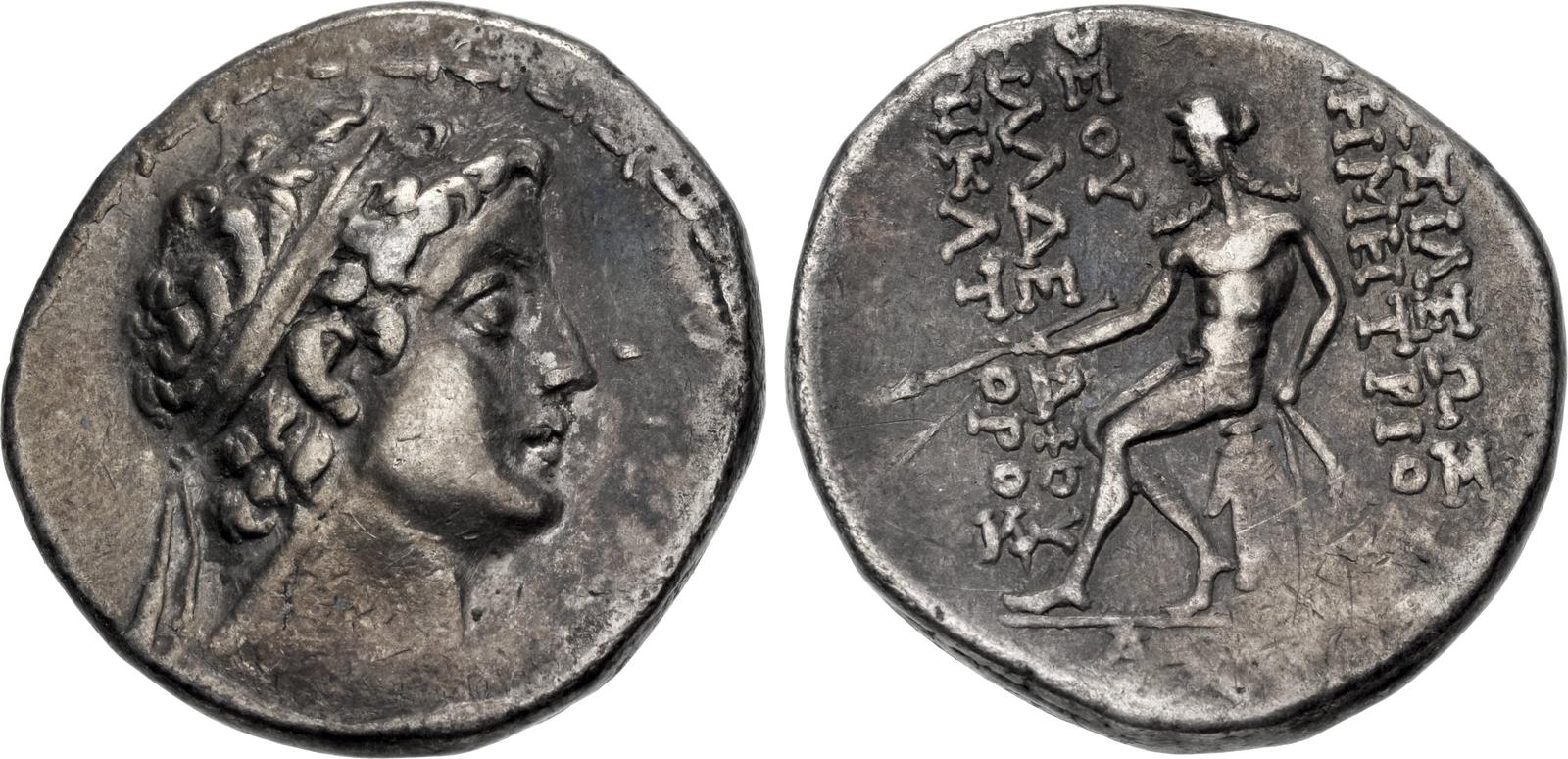 SELEUKID EMPIRE. Demetrios II Nikator. First reign, 146-138 BC. AR ...
