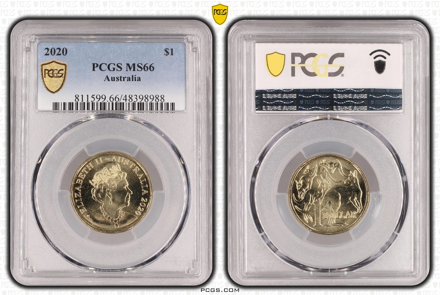 265 · Elizabeth II, One Dollar, 2020, PCGS MS66
