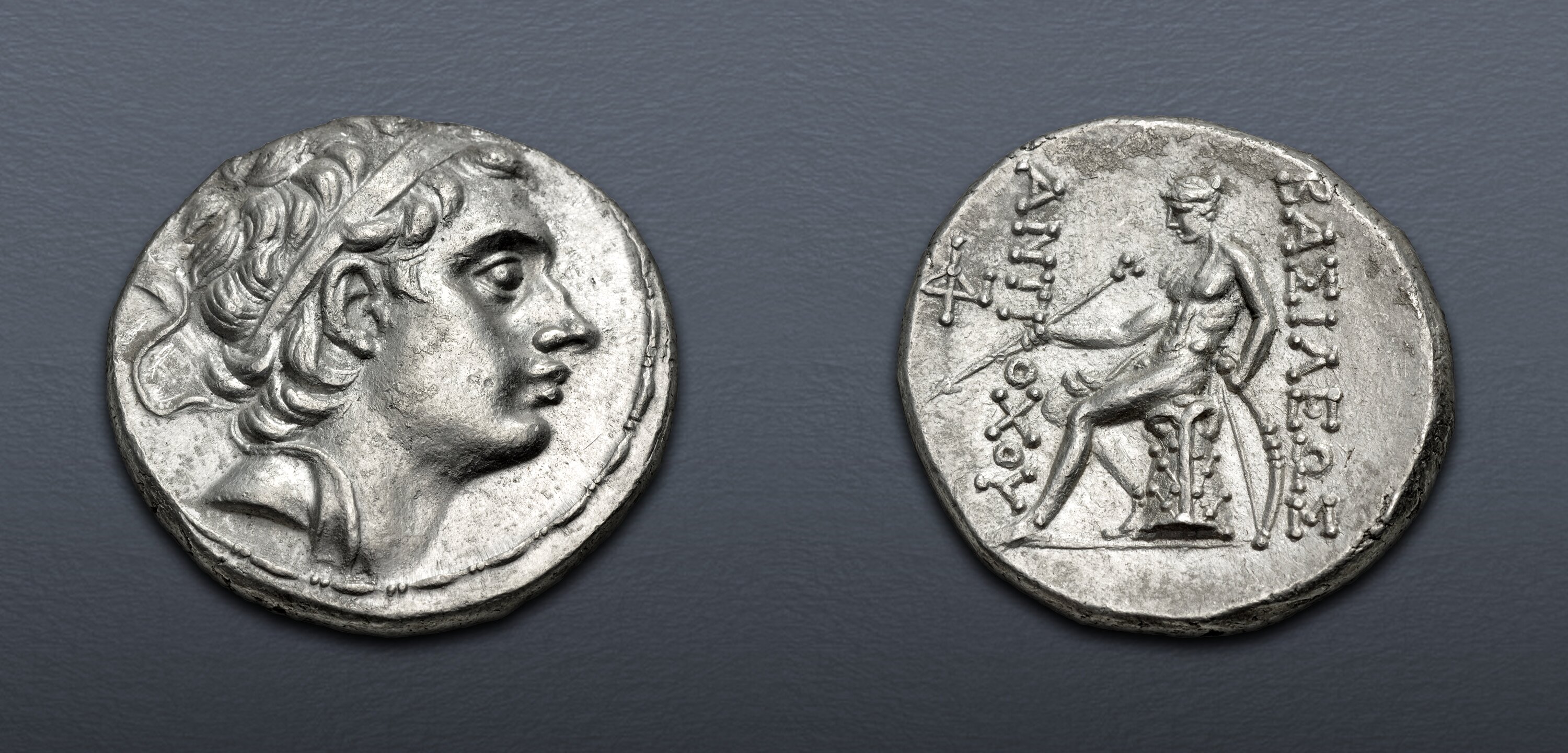 SELEUKID EMPIRE. Antiochos III ‘the Great’. 222-187 BC. AR Tetradrachm ...