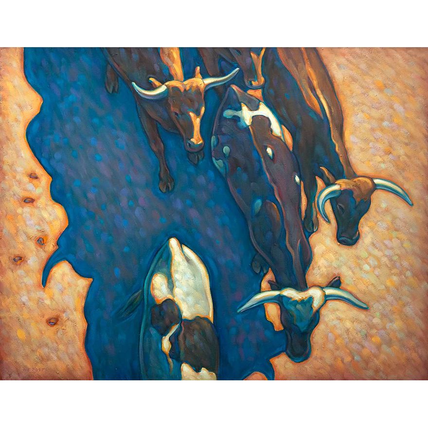 Howard Post (1948- ), Moving Cattle