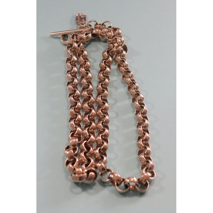 A HEAVY QUADRAT SILVER NECKLACE,