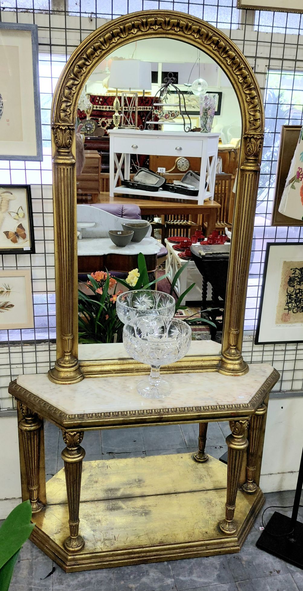 12 · A MIRRORED CONSOLE TABLE