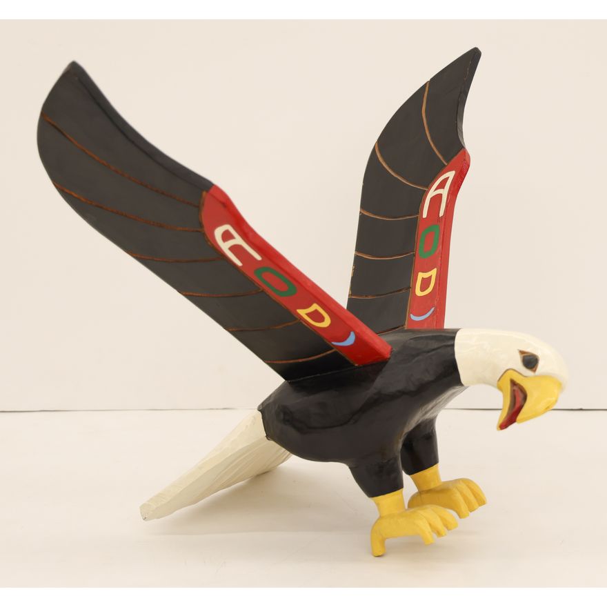 Louie Joseph ''Northwest Eagle'' 1970's Painted Cedar