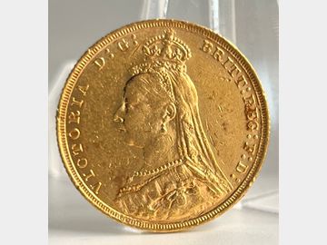 1892 VICTORIA JUBILEE HEAD GOLD SOVEREIGN