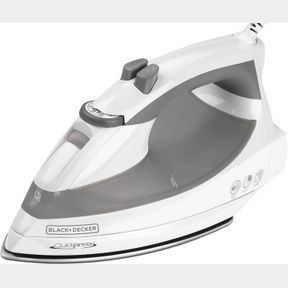 BLACK+DECKER BLACK & DECKER F976 QUICKPRESS IRON WITH SMART STEAM TECHNOLOGY, WHITE/SILVER