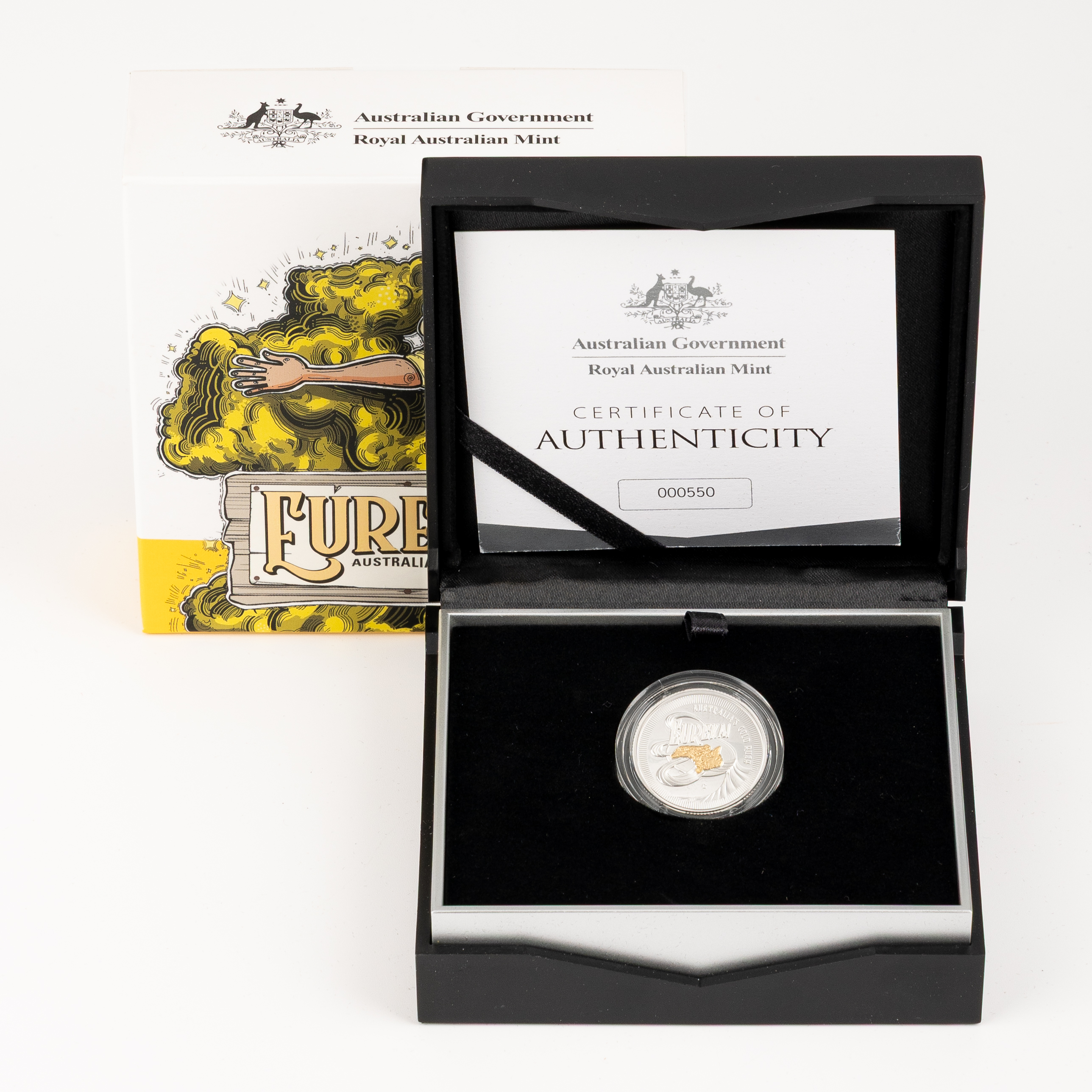 36 · RAM - Eureka, Gold Rush, The Welcome Stranger, One Dollar, 2020-C,  FDC