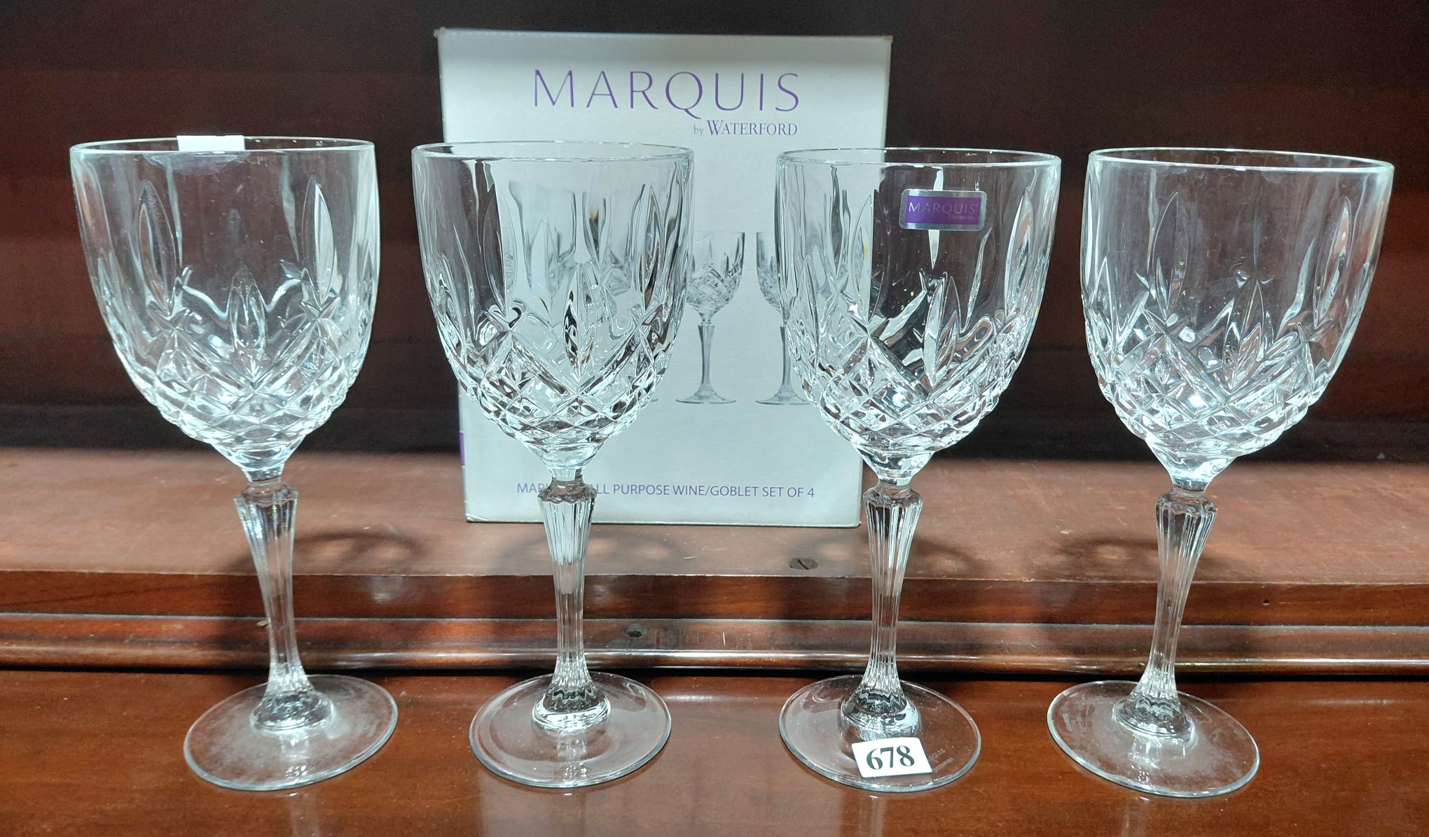 678 · WATERFORD MARQUIS WINE STEMS