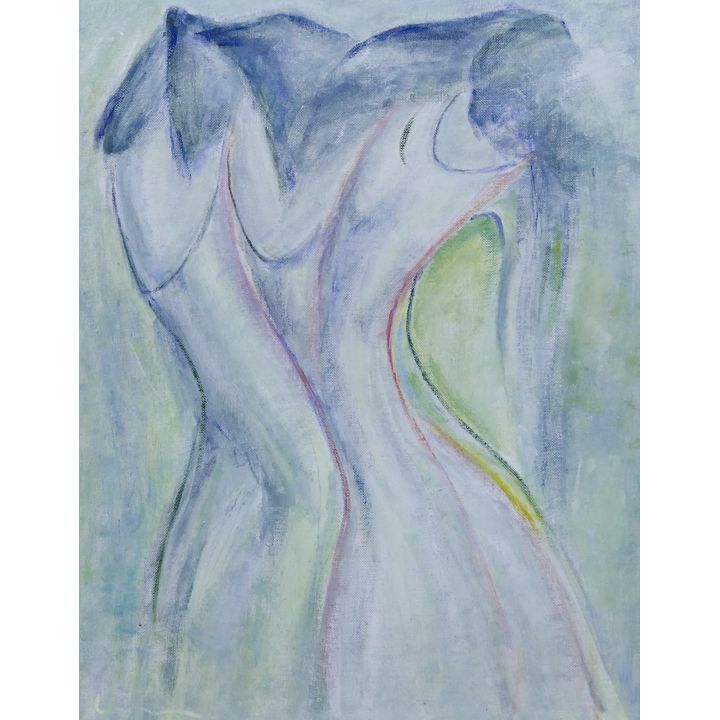 K.K. Lim ''Three Maidens II'' 1979 Oil on Canvas