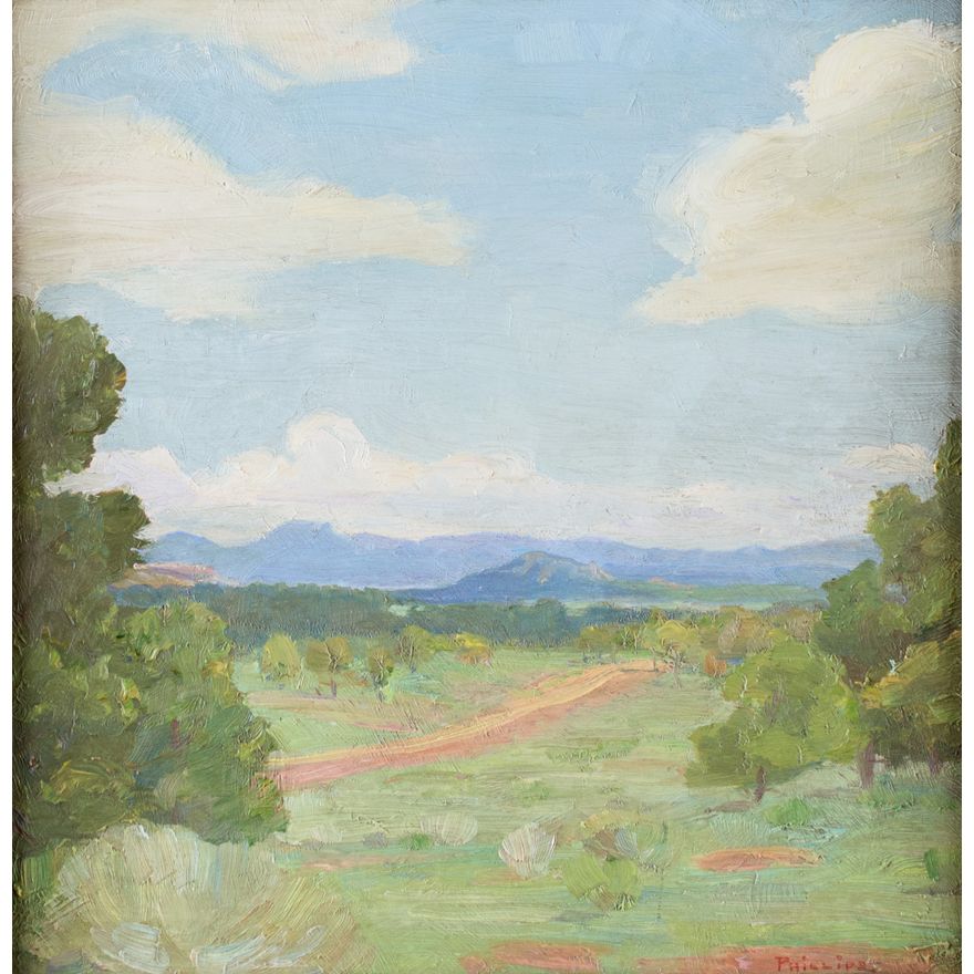 Bert Geer Phillips (1868-1956), Old Trails Highway: Border N.M. + Arizoa