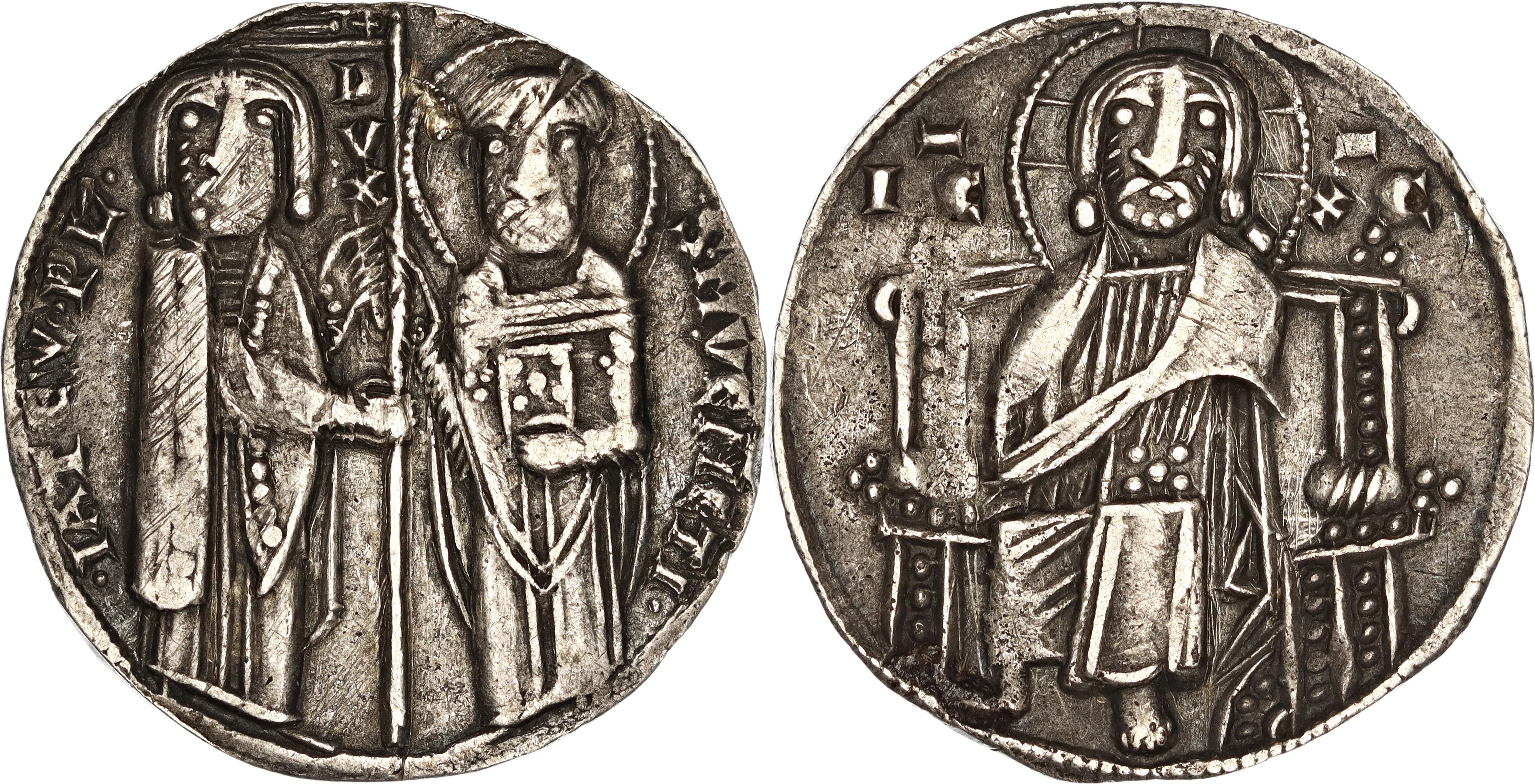 Republic of Venice, Jacopo Tiepolo, Silver Grosso, 1229-1249 AD, VF