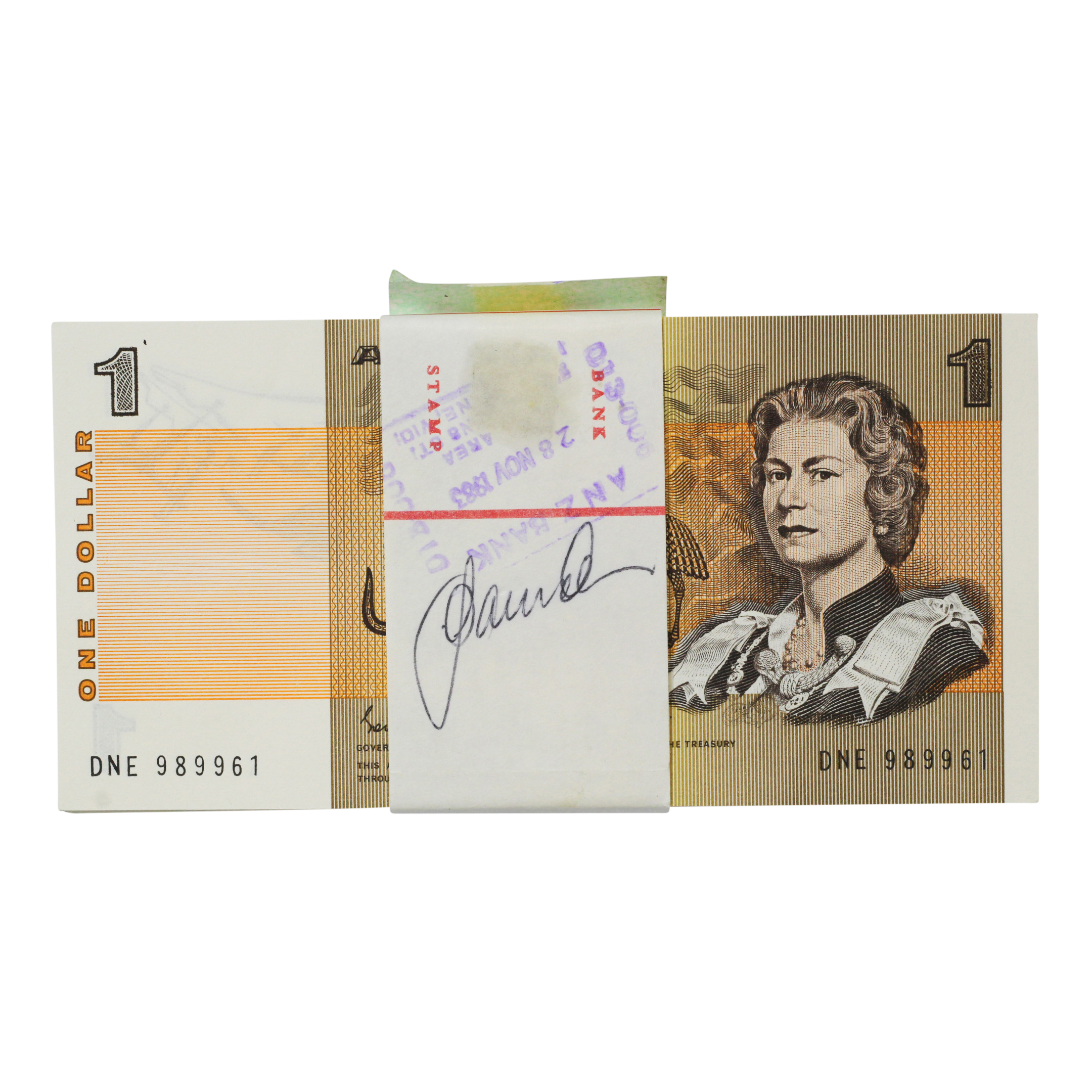 2122. · Elizabeth II, One Dollar, 1982, UNC