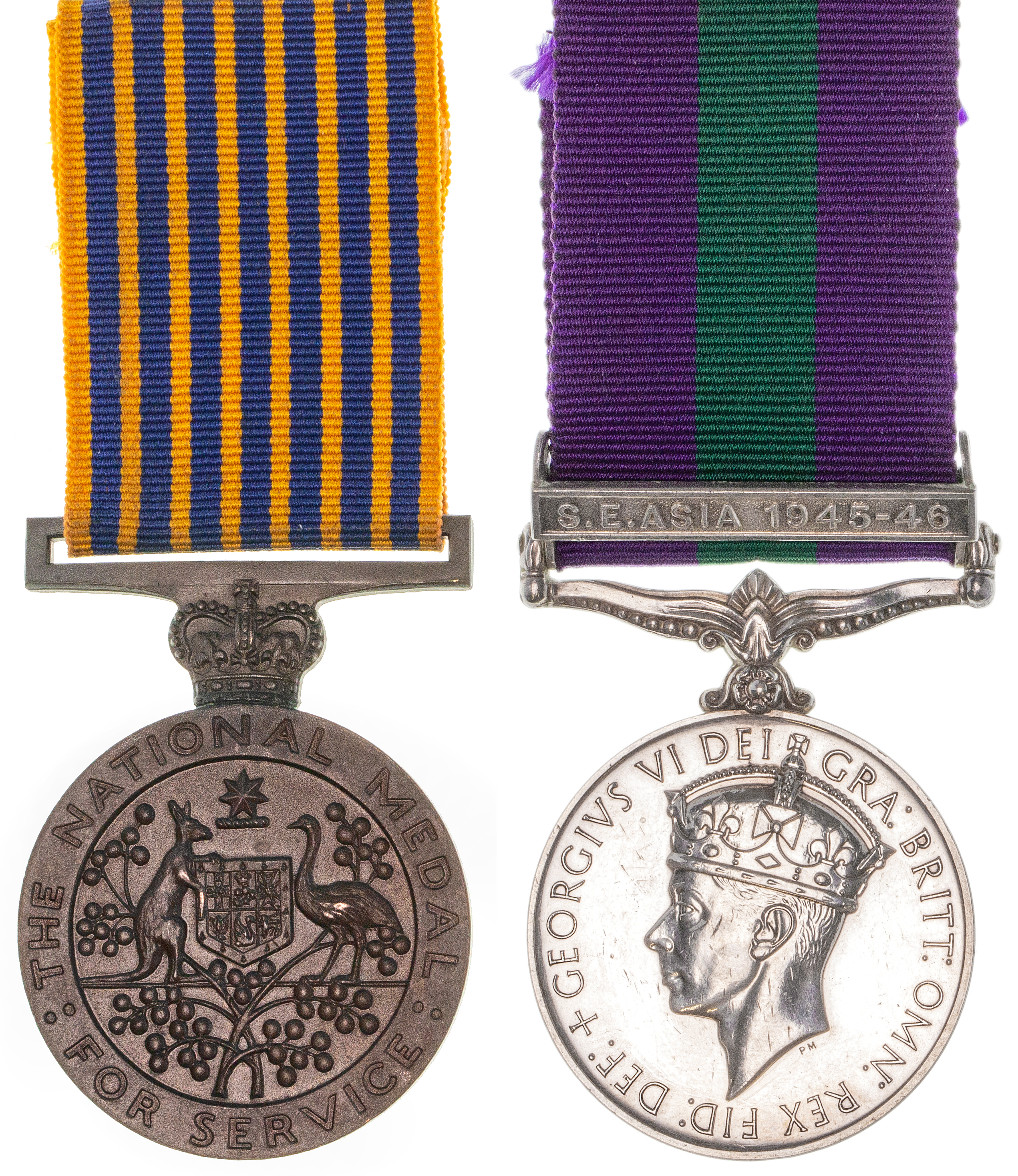 Great Britain, George VI, General Service Medal, 1945 - 1946, EF