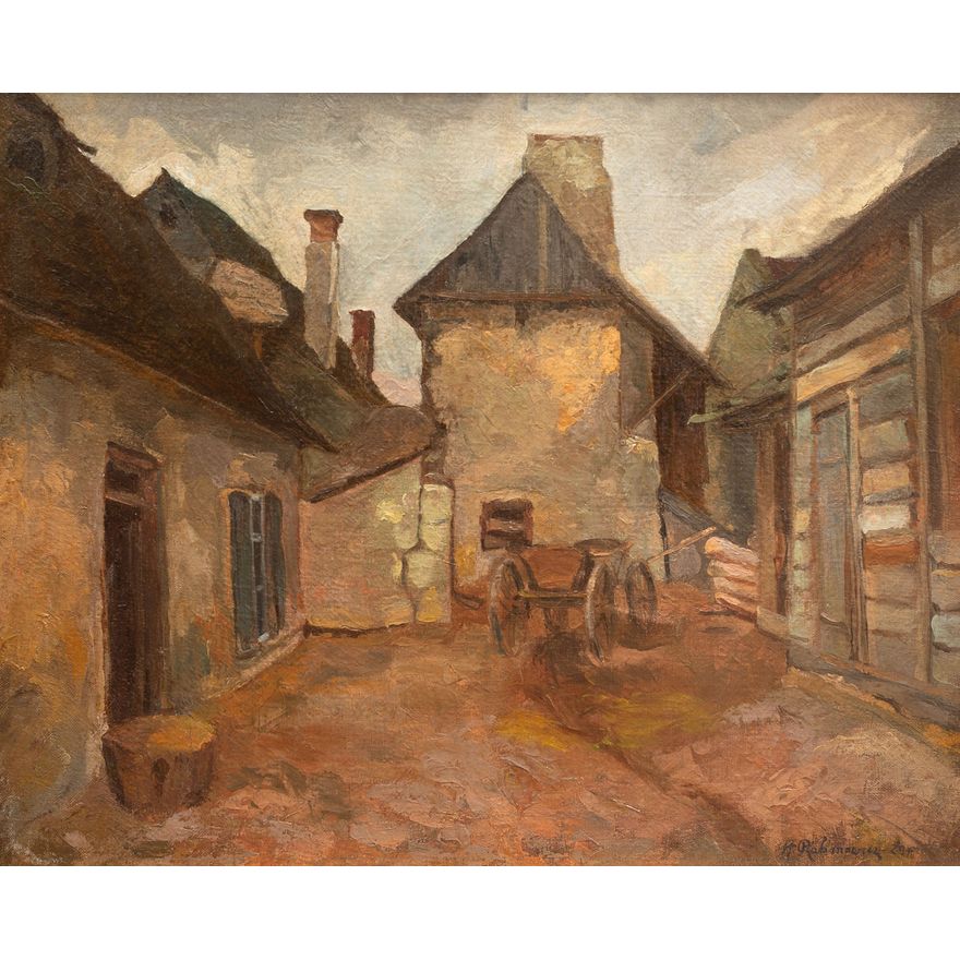 Henryk Rabinowicz | Podwórze w Kazimierzu, 1929 r.