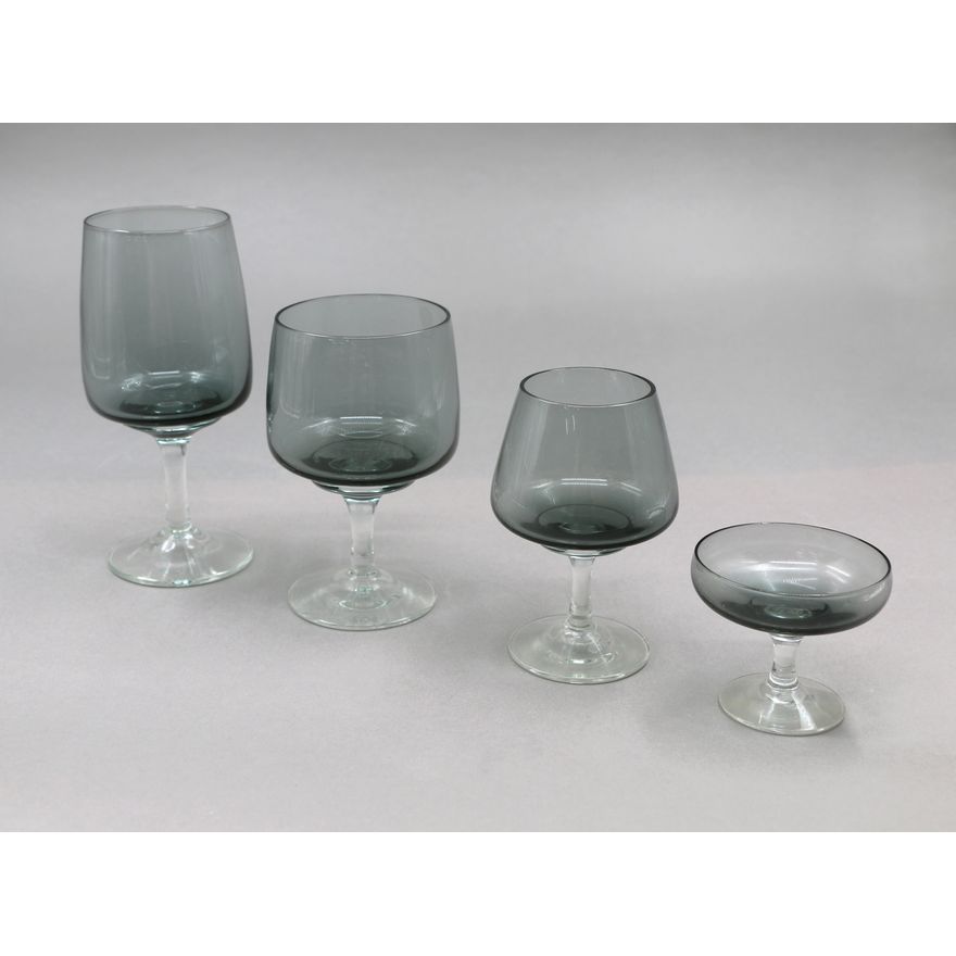 Per Lütken for Holmegaard - Set of ‘Atlantic’ smoked glass