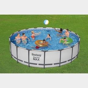 NEW BESTWAY STEEL PRO 18′ X 48 IN STEEL PRO MAX POOL SET 56463 **