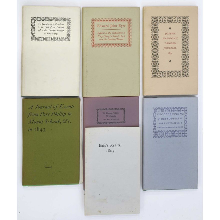 NAG'S HEAD PRESS - SULLIVANS COVE - Eight Limited edition titles