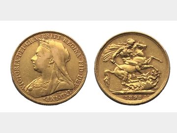 1898 Queen Victoria Old Head Melbourne Mint Gold Sovereign