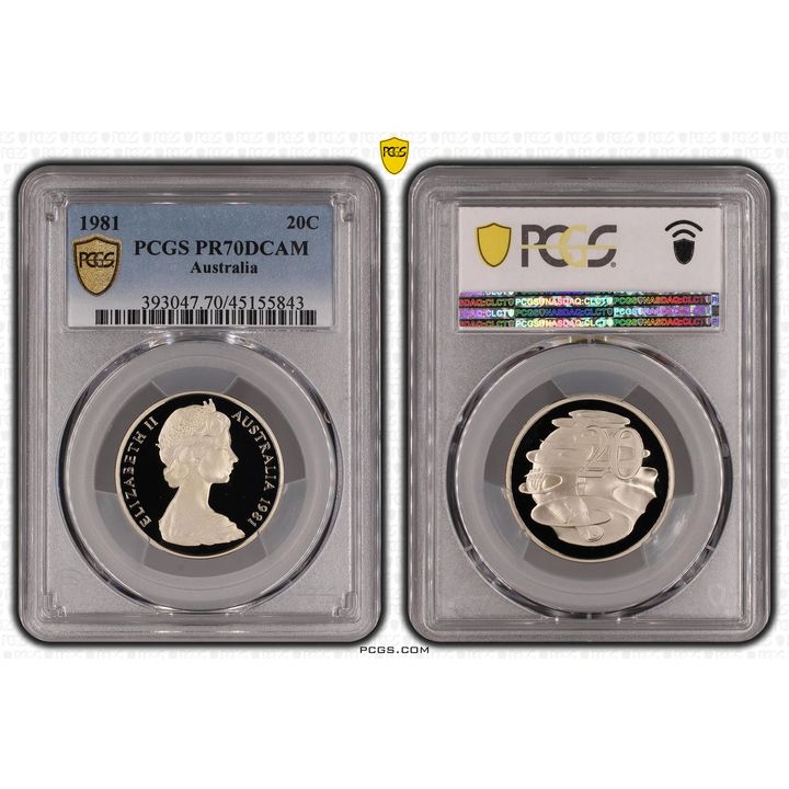 Elizabeth II, Twenty Cent, 1981, PCGS PR 70DCAM