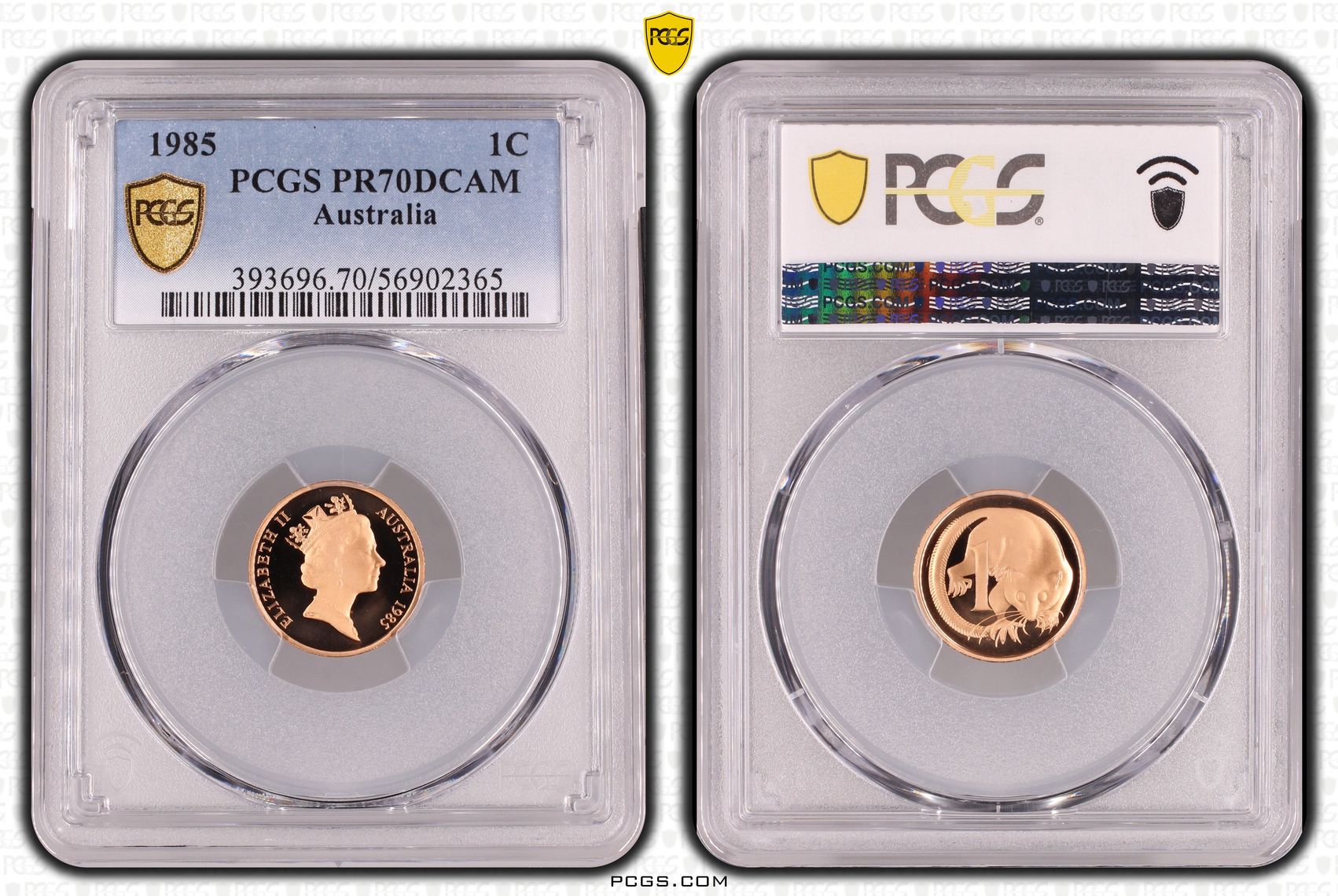 One Cent, 1985, Pcgs Pr70dcam