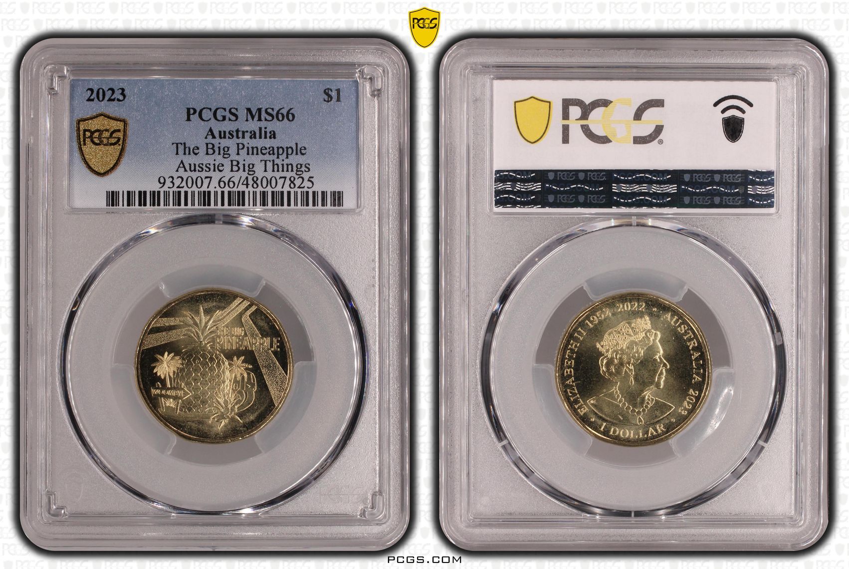 The Big Pineapple Aussie Big Things , One Dollar, 2023, PCGS MS66