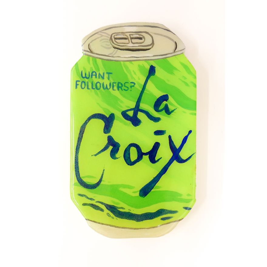 Genevieve St Charles 'Want Followers' LaCroix Can