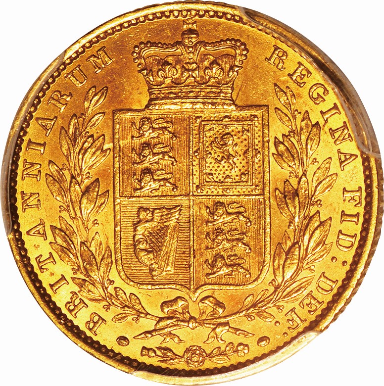 1871 イギリス ヴィクトリア女王 ソブリン金貨 PCGS MS62 英国-GB. PCGS MS62. 極美/未. AU. Gold. 1ソブリン(Sovereign