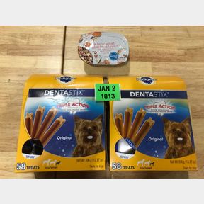 2X DENTASTIX DOG TREATS 58 PACK & PURINA BENEFUL ORIGINALS DOG TREATS