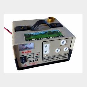 Portable DC to AC Inverter 12V to 230V Portable DC to AC inverter with Light Bulb Socket|NOT TESTED