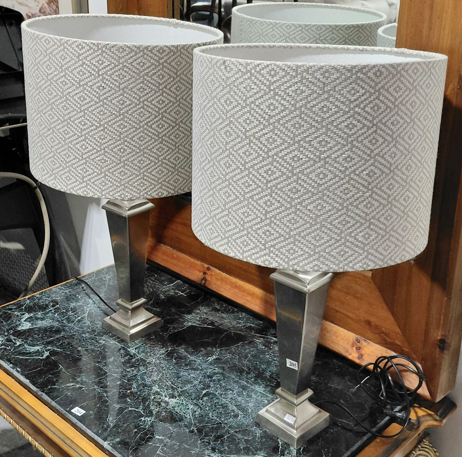 205 · PAIR OF TABLE LAMPS