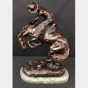 Rattlesnake - An After Frederic Remington Bronze