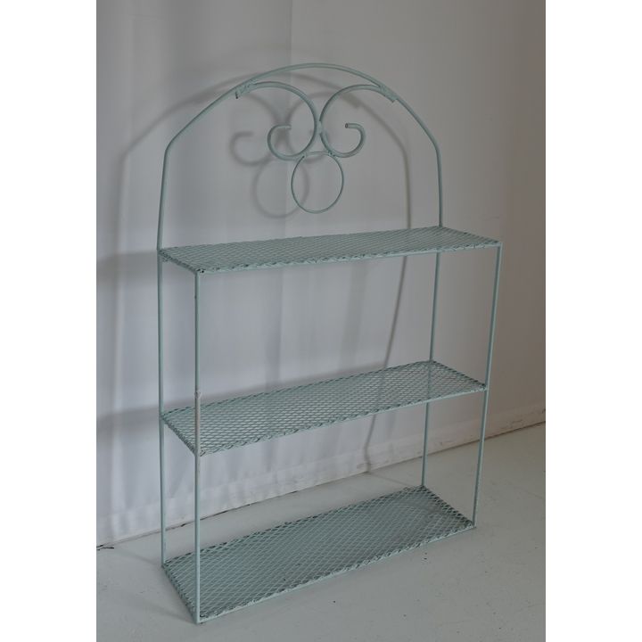 METAL THREE-TIER PLANT STAND