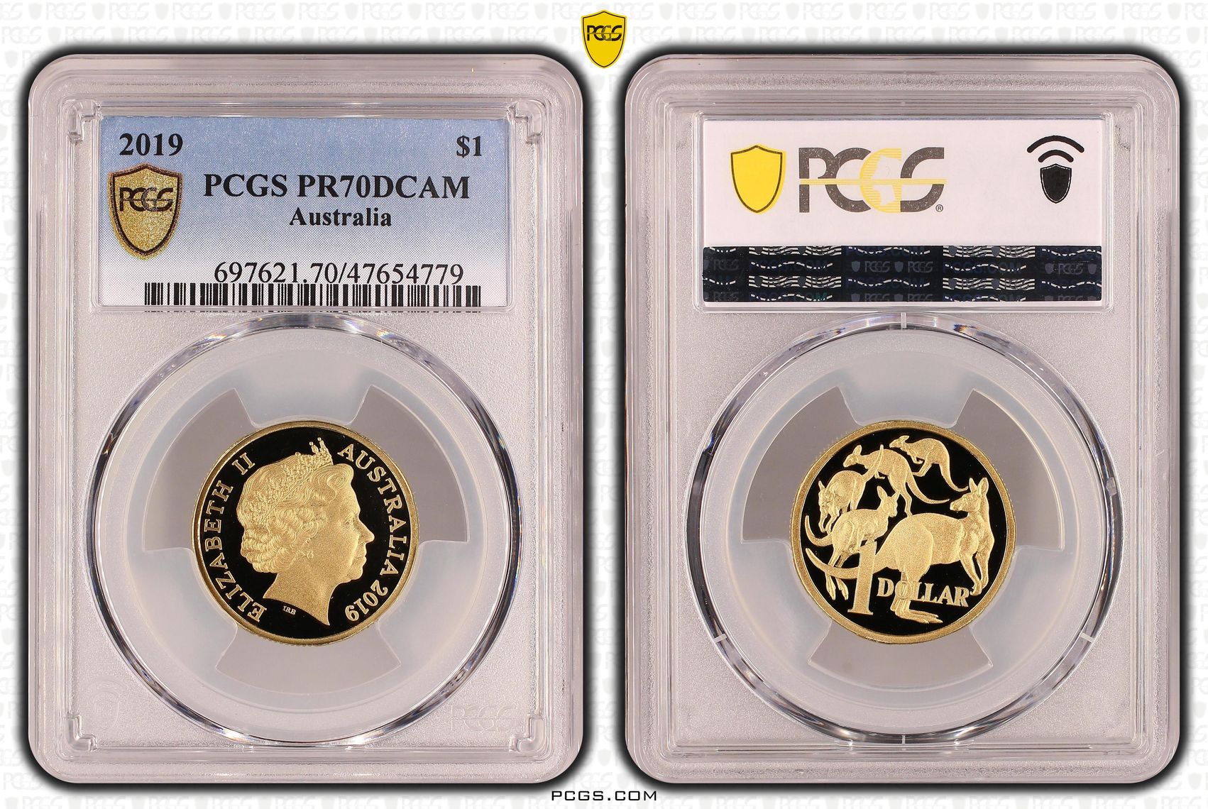 Elizabeth II, Pop 18/0, One Dollar, 2019, PCGS PR70DCAM