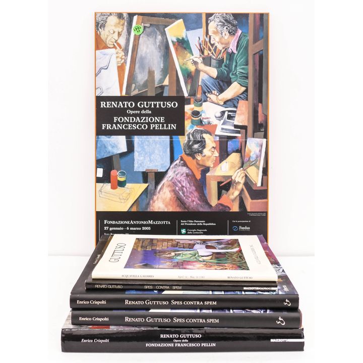 6pc Renato Guttuso Art Books