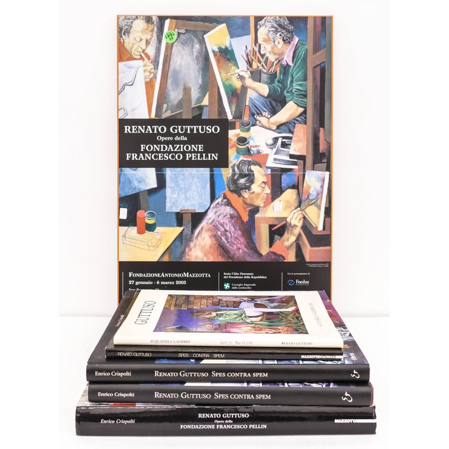 6pc Renato Guttuso Art Books