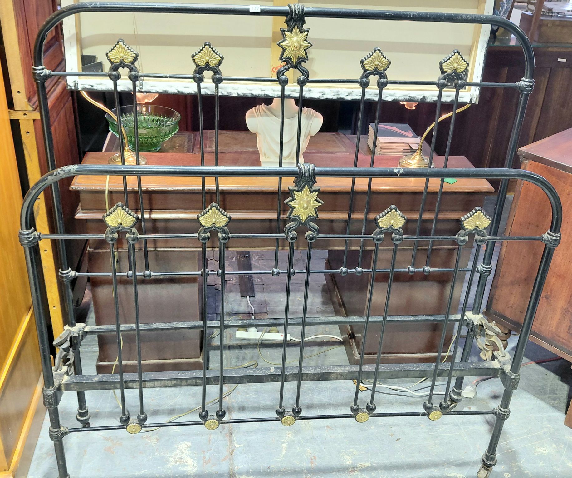 129 · CAST IRON BED FRAME