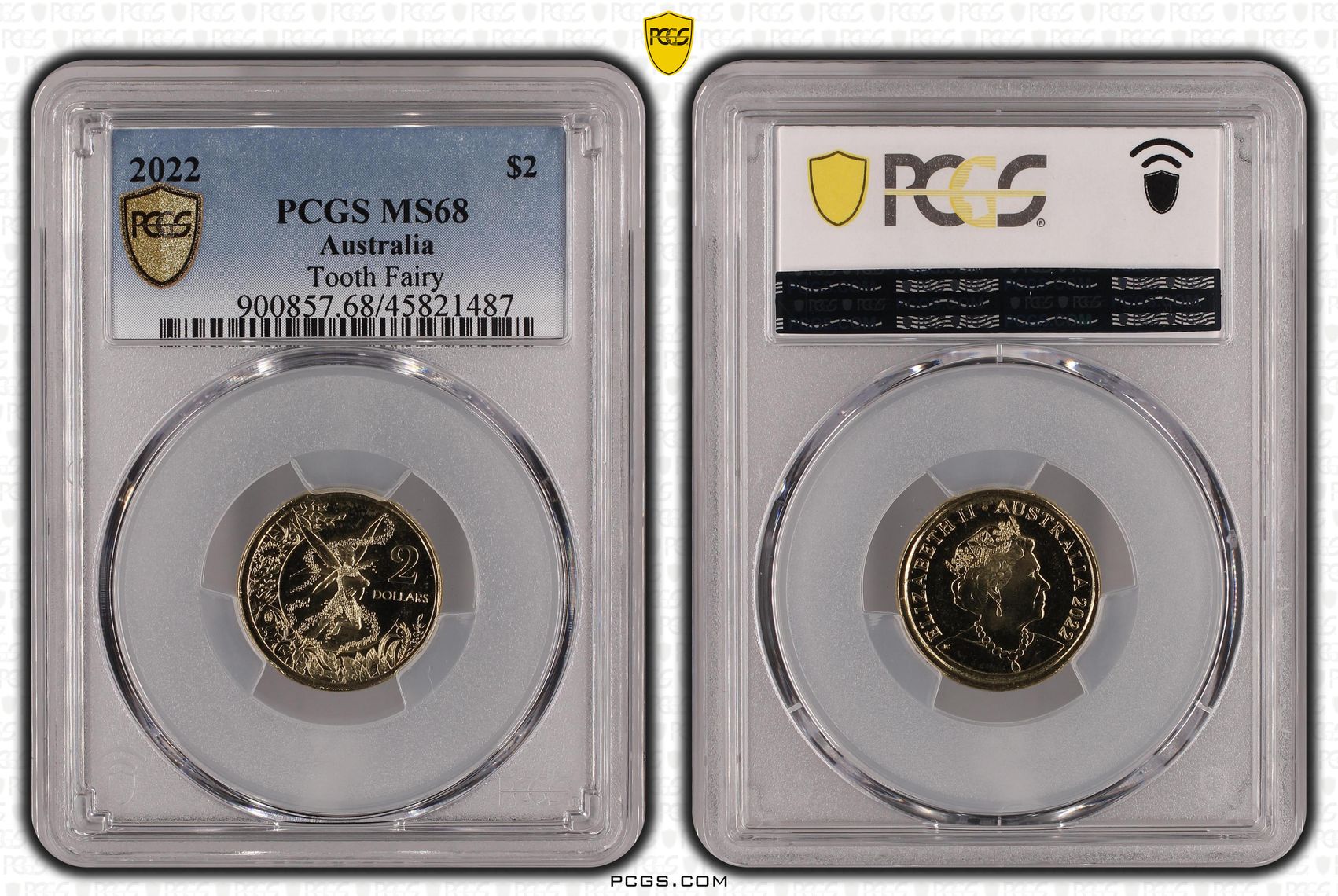 Tooth Fairy, Two Dollar, 2022, PCGS MS68