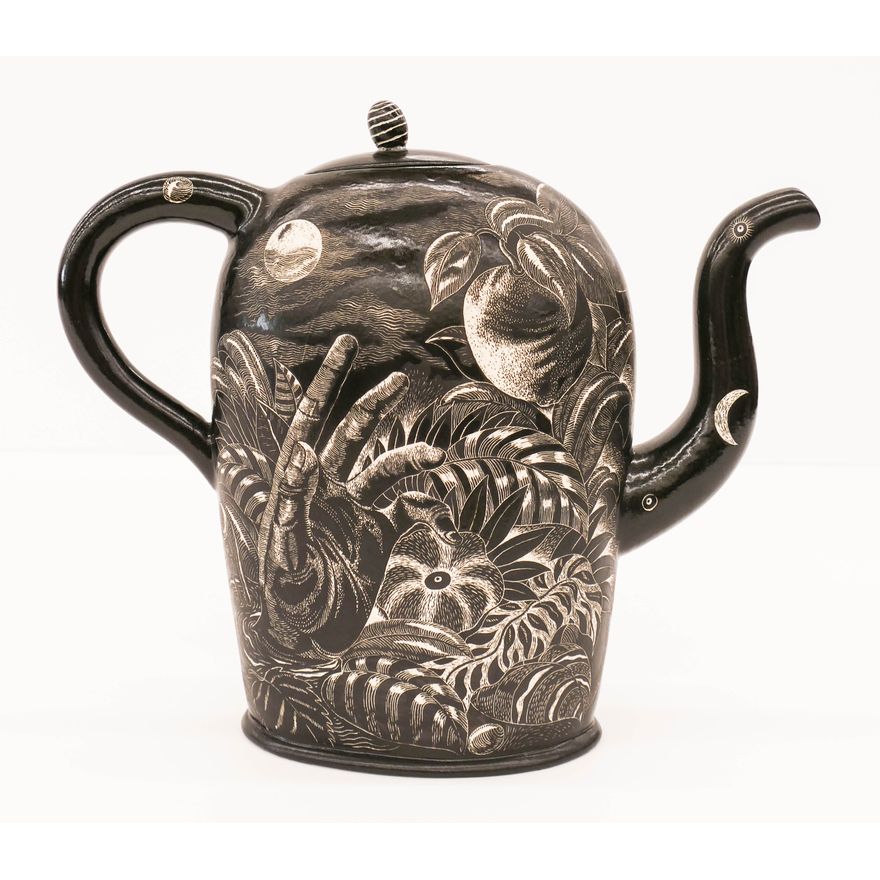 Kurt Weiser ''Night Garden'' Teapot 1990