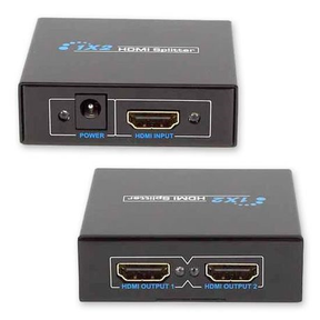 1 to 2 HDMI Splitter Adapter Converter for HDTV 3D TV PC Computer Laptop - HDMI-S2