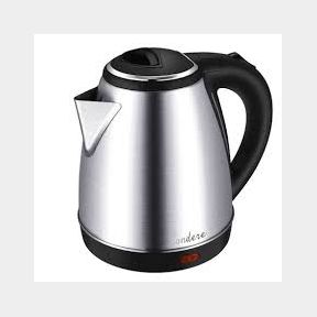 Condere 2 Litre Cordless Electric Kettle - Stainless Steel - 2000W 2L Fast Boiling Kettle with Base Plate-51748/8803